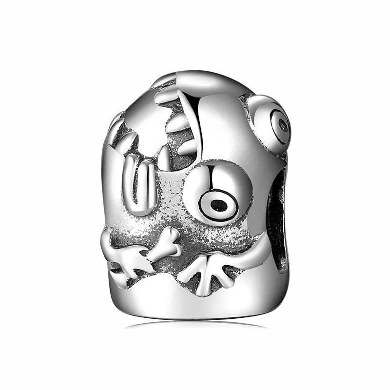 Monster Series 925 Sterling Silver Beads Bracelet Necklace Accessories