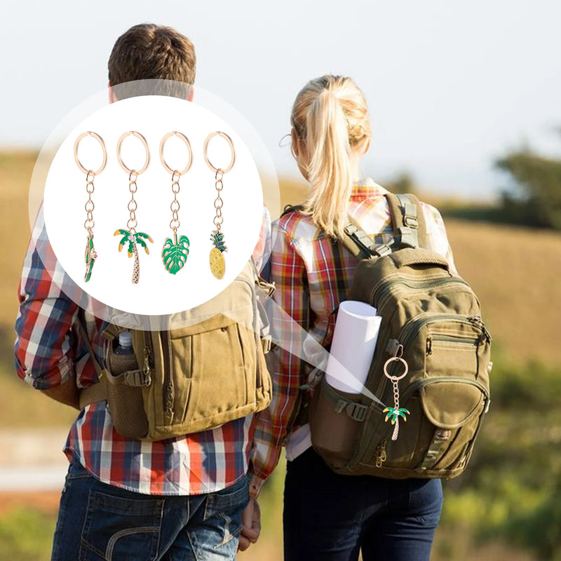 Monstera Leaf Keychain Gift Pendant Novel Bag Chains Keychains