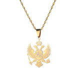 Montenegro Pendant Necklaces Eagle Jewelry Stainless Steel