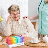 Monthly 3x Daily Pill Box Organizer for Fish Oil, Vitamins & Supplements