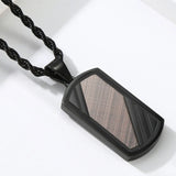 Men's Minimalist Necklace Prism Line Pendant