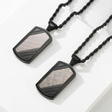 Men's Minimalist Necklace Prism Line Pendant
