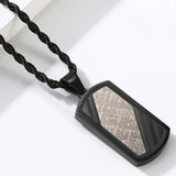 Men's Minimalist Necklace Prism Line Pendant