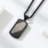 Men's Minimalist Necklace Prism Line Pendant