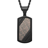 Men's Minimalist Necklace Prism Line Pendant