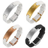 Silicone Magnetic Therapy Bracelet Cuff for Men Women