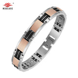 Women Magnetic Bracelet 316L Stainless Steel Bangles Pink Jewelry