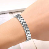 Stainless Steel Magnetic Bracelet Health Jewelry Men Women
