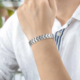 Stainless Steel Magnetic Bracelet Health Jewelry Men Women