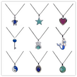 Mood Temperature Change Necklaces Peach Heart Pendant Necklace