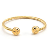 Stainless Steel Open Bangle Bracelet for Women