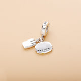 Burger Fries Dropper Charms Dangle Charm Mix Enamel Pendant
