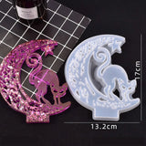 Moon Cat Ornament Mold for Epoxy Resin Decor