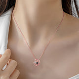 Moon Cat Photo Projection Necklace Pendant Jewelry