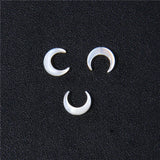 Moon Crescent Shell Charms Horn Pendant Mother of Pearl Beads for DIY Necklace