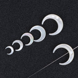 Moon Crescent Shell Charms Horn Pendant Mother of Pearl Beads for DIY Necklace