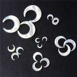 Moon Crescent Shell Charms Horn Pendant Mother of Pearl Beads for DIY Necklace