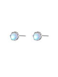 Moon Goddess 925 Stud Earrings Romantic Castle Jewelry