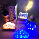 Moon Night Light Crystal Epoxy Resin Mold DIY Rainbow Lightning Game Console Clo
