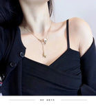 Moon Pendant Necklace Female Locclavicle Chain Temperament