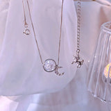 Moon Pendant Necklace Female Locclavicle Chain Temperament