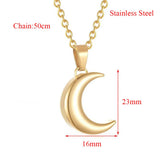Moon Pendant Urn Necklaces for Ashes Keepsake Necklace Memorial Jewelry