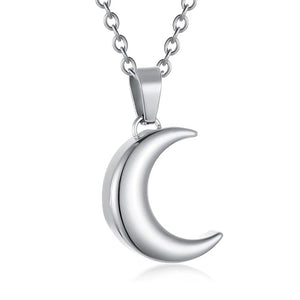 Moon Pendant Urn Necklaces for Ashes Keepsake Necklace Memorial Jewelry