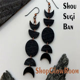 Moon Phase Earrings / Witchy Boho Dangles