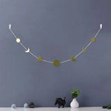 Moon Phase Garland Chains Celestial Boho Wall Hanging Decor