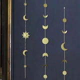 Moon Phase Garland Chains Celestial Boho Wall Hanging Decor