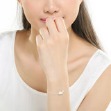 925 Sterling Silver Whale Bracelet Romantic Gift for Woman