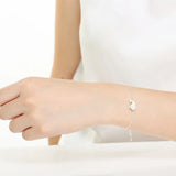 925 Sterling Silver Whale Bracelet Romantic Gift for Woman