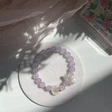 Pink Crystal Cat's Eye Stone Bracelet
