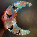 Moon Shape Epoxy Resin Mold Ornaments Casting Silicone Mould
