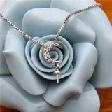 Moon Shape Pendant Base Mountings for Pearls Beads Stones, 10pcs/lot