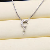 Moon Shape Pendant Base Mountings for Pearls Beads Stones, 10pcs/lot