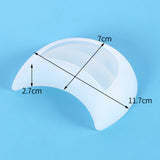 Moon Shaped Silicone Resin Molds for DIY Crystal Epoxy Jewelry Storage Tray