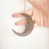 Moon Silicone Resin Mold for DIY Car Keychain Pendant