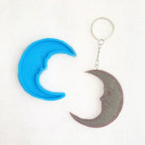 Moon Silicone Resin Mold for DIY Car Keychain Pendant