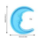 Moon Silicone Resin Mold for DIY Car Keychain Pendant