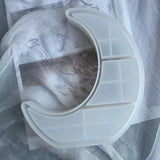 Moon Shaped Tray Epoxy Resin Mold Crescent Display Stand Silicone Mould
