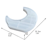Moon Shaped Tray Epoxy Resin Mold Jewelry Organizer Display Stand