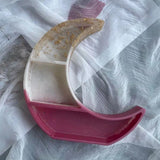Moon Shaped Tray Epoxy Resin Mold Crescent Display Stand Silicone Mould