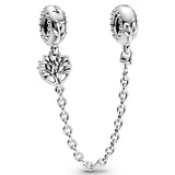 Moon & Star Butterflies Daisy Flower Heart Family Tree Safety Charm