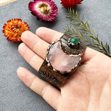 Moon Star Crystal Cuff Bangle Stone Vintage Bronze Bracelet