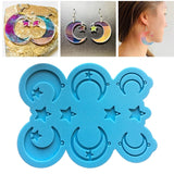 Moon Star Earring Silicone Resin Mold DIY Crafts Jewelry Casting Tools