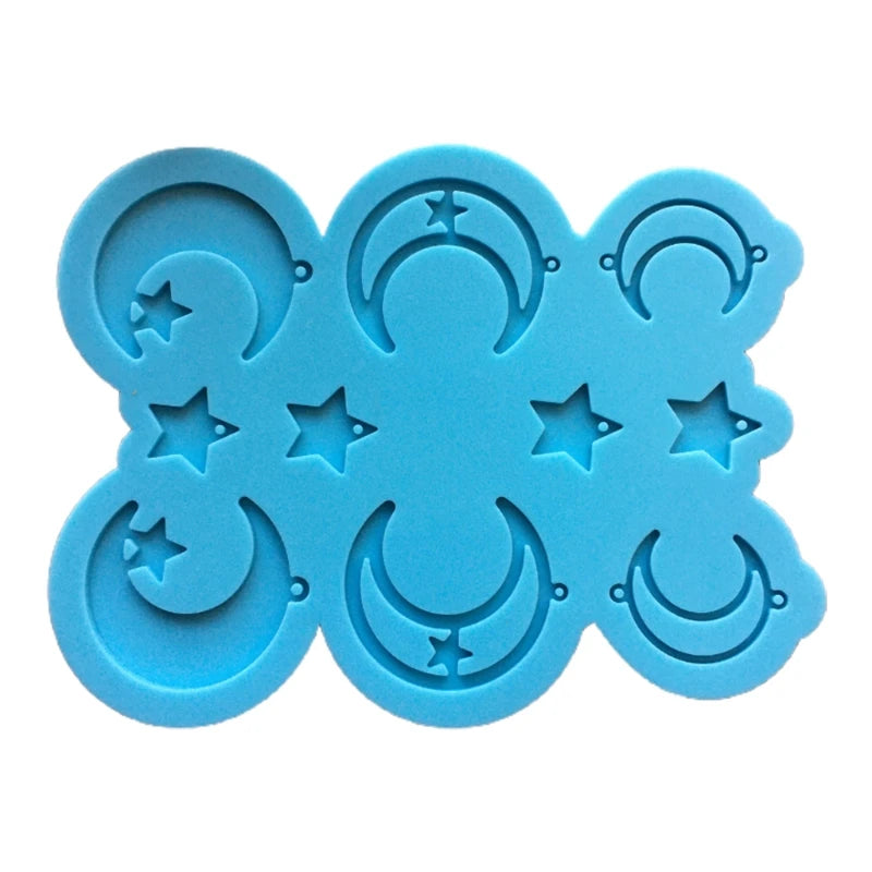 Moon Star Earring Silicone Resin Mold DIY Crafts Jewelry Casting Tools