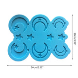 Moon Star Epoxy Resin Mold Pendant Silicone Mould DIY Crafts