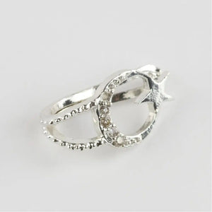 Moon Star Zircon Cartilage Earrings
