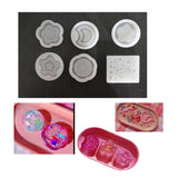 Moon Star Flower Silicone Mold for Resin Keychain